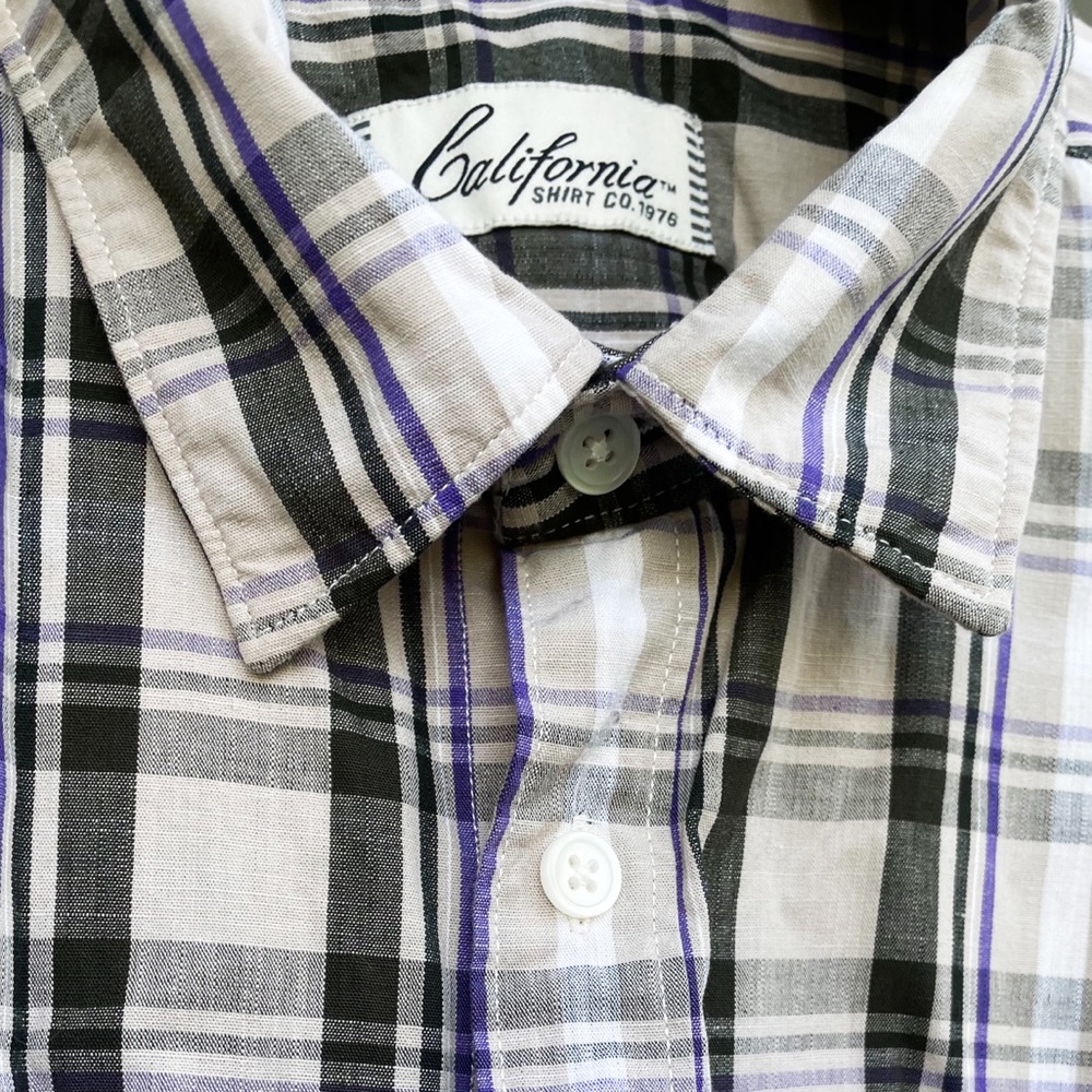 Plaid Button Down, Like New